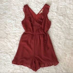 Swiss dot romper
